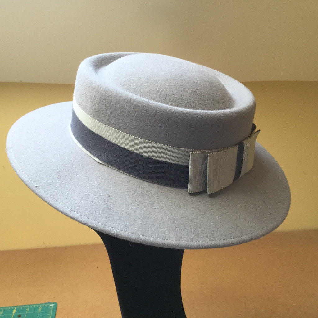 Grey Felt Pork Pie - UK